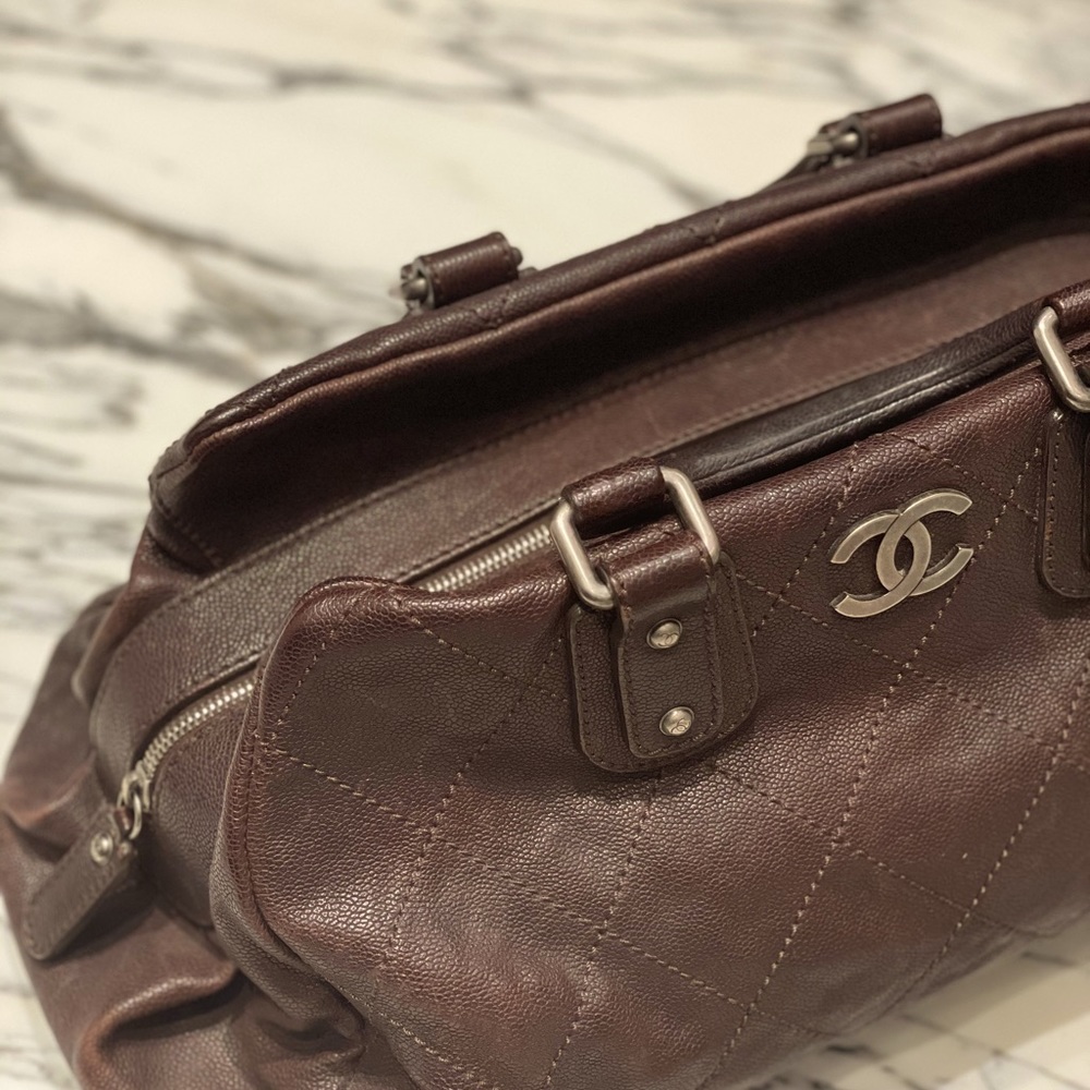 Chanel vintage brown bag